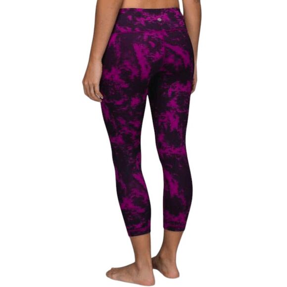 LULULEMON ATHLETICA Wunder Under Crop II 'Full-On Luon" Size 6 - Picture 1 of 4